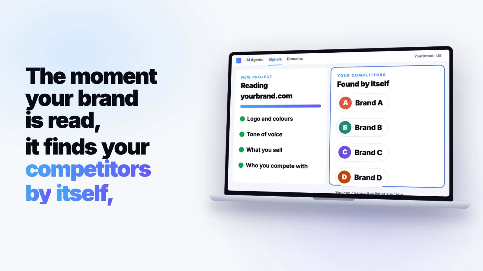 Your competitors, found for you