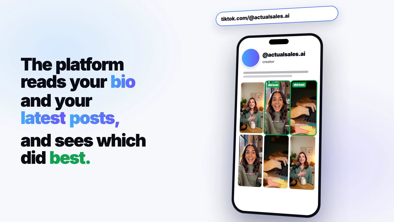 It starts from your profile
