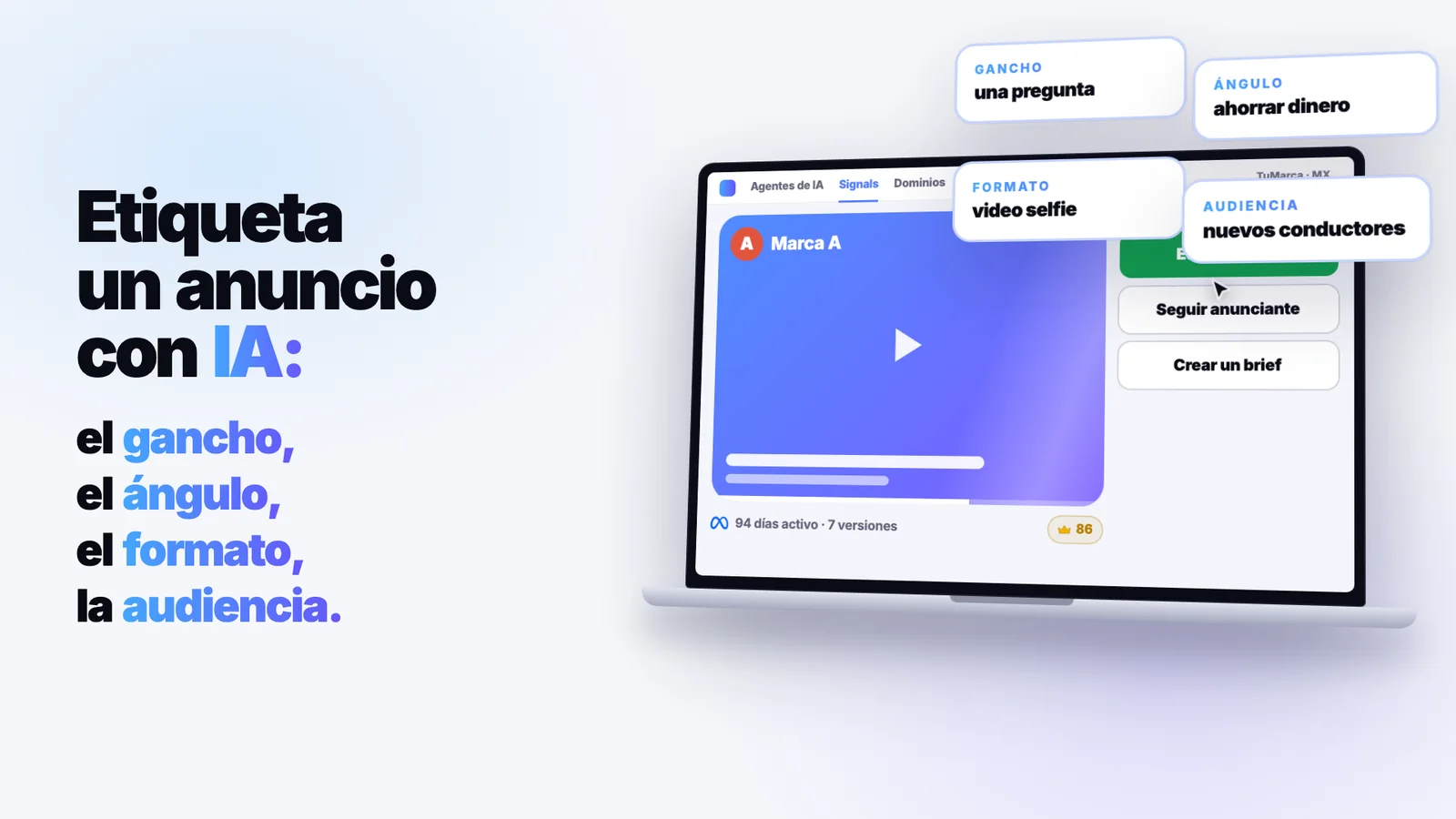 Etiqueta un anuncio con IA